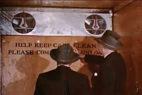 An animation shows how the train car stays cool to keep perishables fresh in the Stock Footage 99462448