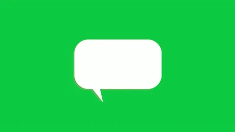 This animation shows a transparent speech bubble with text placed. Stock Footage 306848332