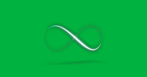 Animation of the sign of infinity on transparent background Stock Footage 318201740