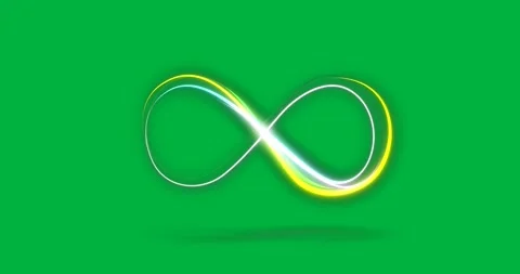 Animation of the sign of infinity on transparent background Stock Footage 318201743