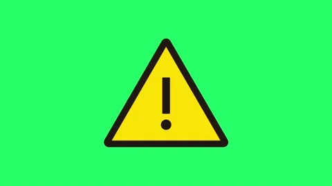 Animation sign isolate on green screen. Stock Footage 233867556