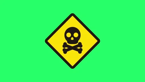 Animation sign isolate on green screen. Stock Footage 233867570