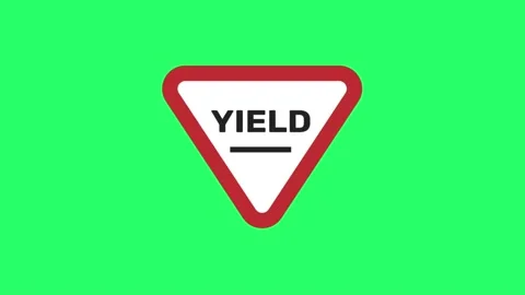 Animation sign isolate on green screen. | Stock Video | Pond5