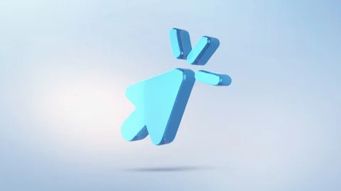 Animation sign pointer icon with alpha channel 動画素材 89824451