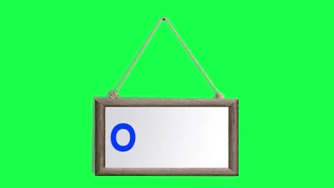 Animation of a sign with the word open , which slowly appears Stock Footage 149355483