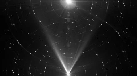 Animation silver background with rays in space. Video stock 62415708