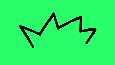 Animation simple black line effect on green background. Stock Footage 252332007