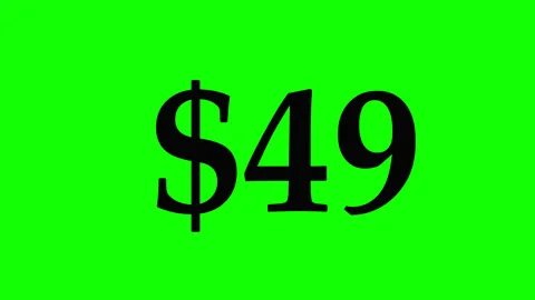 Animation of a simple calculation of dollar currency from 0 to 100. Stock Footage 300984310