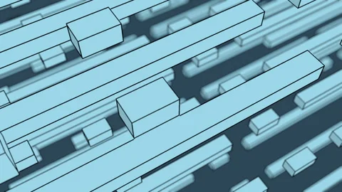 Animation of simple geometric shapes in bright colors , the background animat Stock Footage 188732501