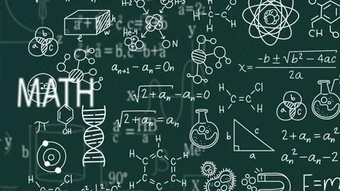Animation of Simple Mathematics Math Subject Numerical Theory Stock Footage 246774528