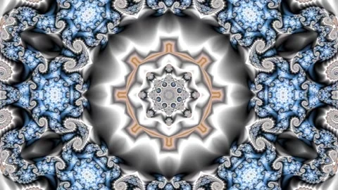 Animation simulating the work of a children's kaleidoscope Stock Footage 137654771