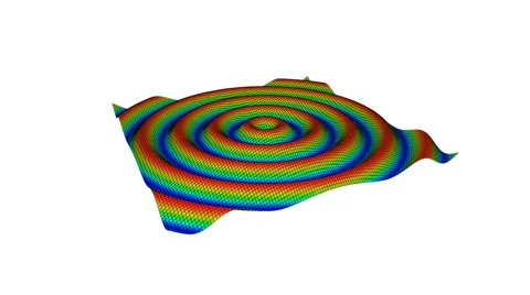 Animation of sinusoidal waves Stock Footage 64804489