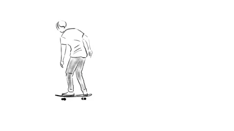 Animation of a skate jump Stock Footage 147287742