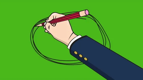 Animation of a sketch of a hand-drawn square. Stock Footage 227131215