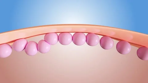 Animation skin layer and reduce up saggy skin cell. Serum for lightening Dar Video stock 150722157