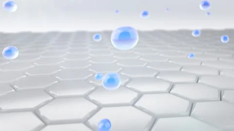 Animation skin layer and reduce up saggy skin cell. Serum for lightening Dark  動画素材 165440582