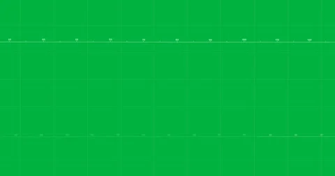 Animation of slow moving timeline of processing data and grid on transparent Stock Footage 347299875