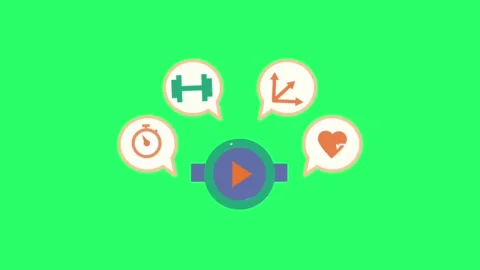 Animation smart watches technology on green screen. Stock Footage 277497077