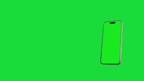 Animation Smartphone Mockup with green screen on Green background Stock Footage 342167330