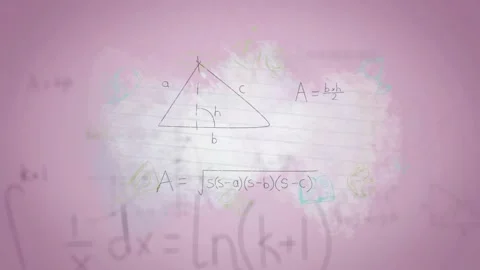 Animation of smoke and math formulas on ... | Stock Video | Pond5