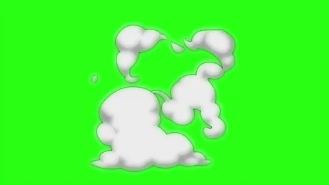 Animation smoke on green screen backgrou... | Stock Video | Pond5