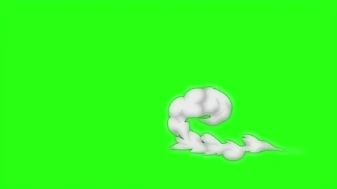 Animation smoke on green screen backgrou... | Stock Video | Pond5