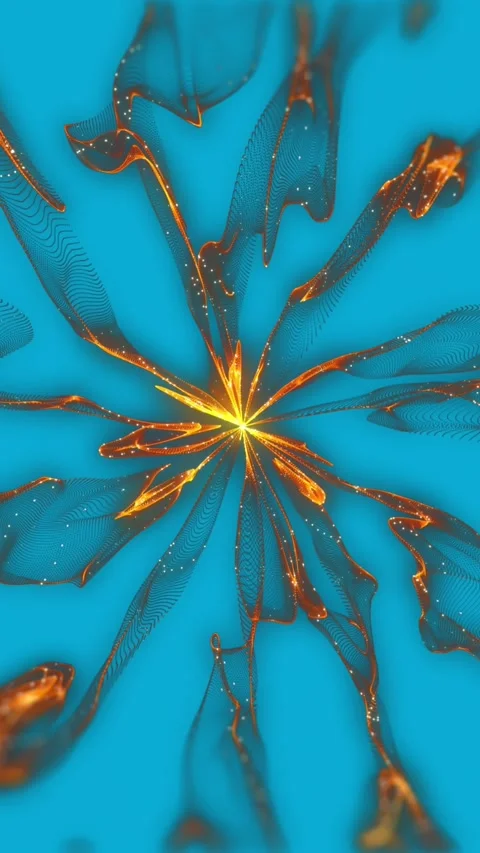 Animation of smoke pattern moving on seamless loop on blue background Stock Footage 342812006