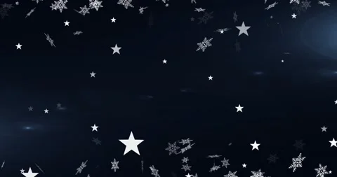 Animation of snow falling on black backg... | Stock Video | Pond5