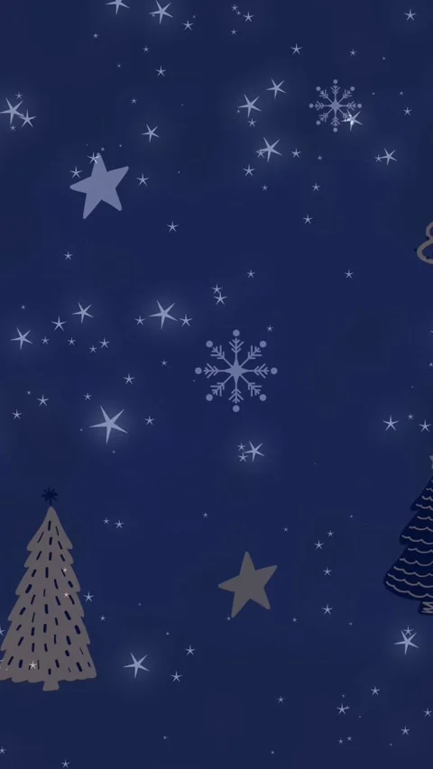 Animation of snow falling over christmas tree pattern Stock Footage 343828570