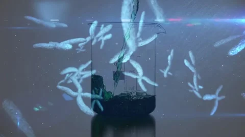 Animation of snow falling over close up of nutcracker Vídeos de archivo 328239647