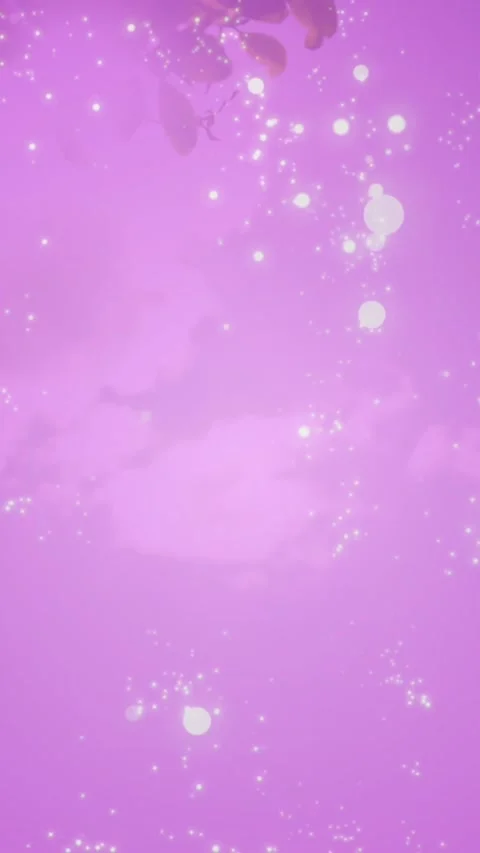 Animation of snow falling over glowing purple background Video stock 343682413
