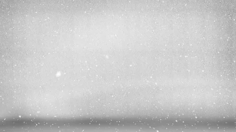 Animation of snow falling in seamless loop over grey background Stock Footage 329165650