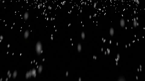 Animation, snow falls on a black background Stock Footage 167429276