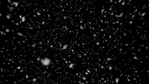Animation, snow flakes on a black background Stock Footage 167429187