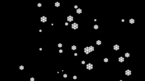 Animation of snow particles floating on a black background Stock Footage 317827502