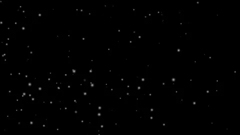 Animation of Snowfall on a Black Background 動画素材 122039704