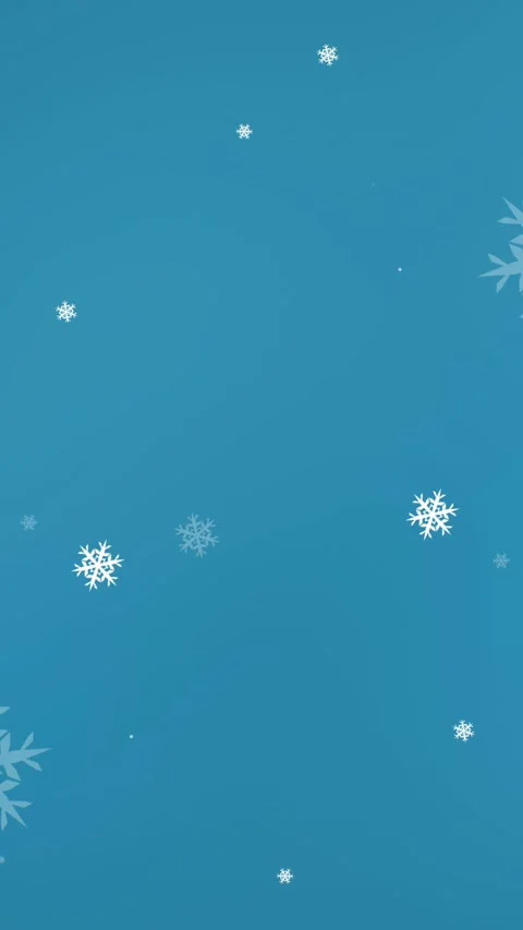 Animation of snowflake christmas pattern on blue background Stock Footage 344244445