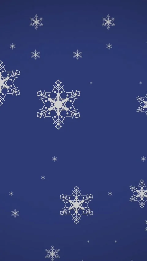 Animation of snowflake icons in seamless pattern against copy space on blue Stock Footage 344746087