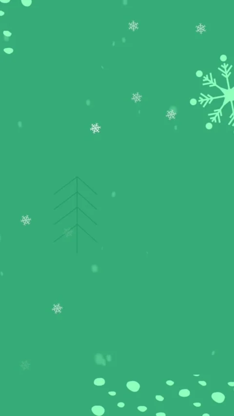 Animation of snowflakes falling over christmas tree icons and abstract shapes on Video stock 344693152
