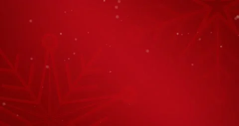 Animation of snowflakes falling on red b... | Stock Video | Pond5