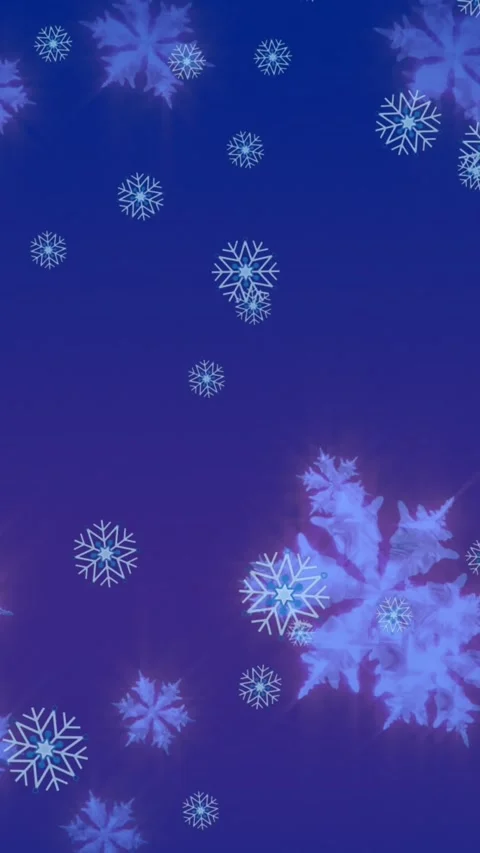 Animation of snowflakes icons falling over blue background with copy space Stock Footage 344722735
