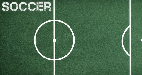 Animation of soccer football pitch with ... | Stock Video | Pond5