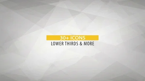 Animation Social Icons &amp; Lower Thirds After Effects stock