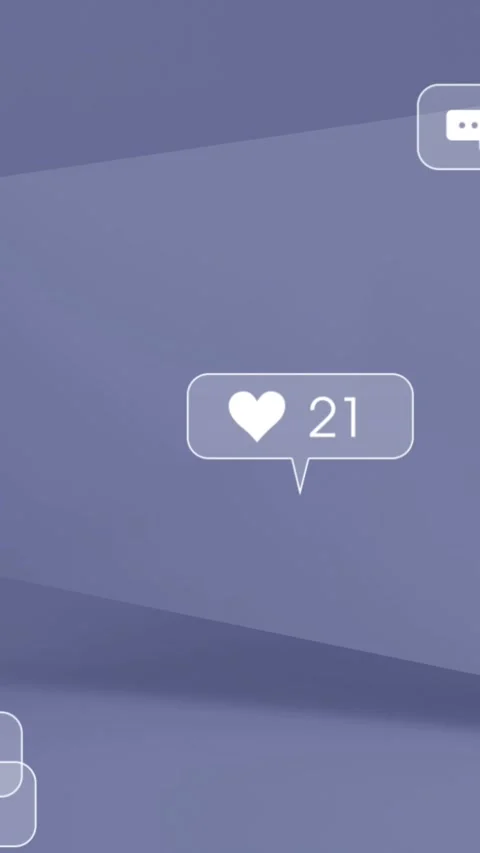 Animation of social media data processing over abstract pattern Stock Footage 323898154