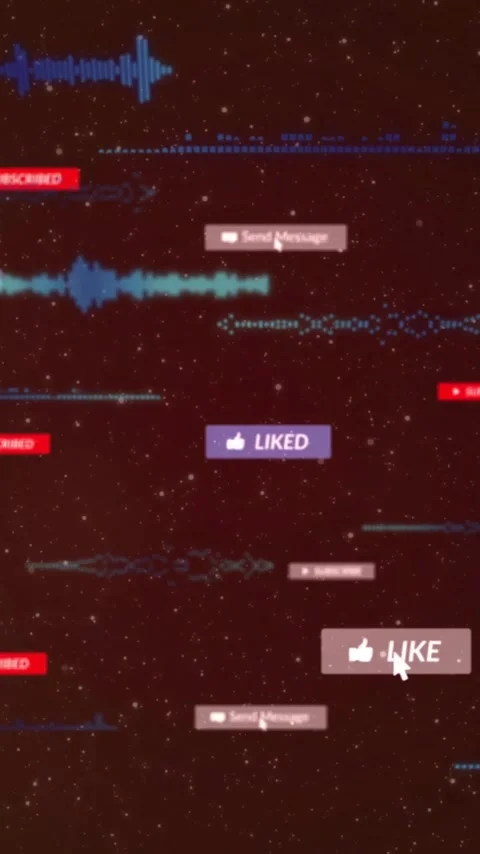 Animation of social media icons with texts and data processing over light spots Video stock 320280849