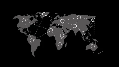 Animation social network connection concept (with alpha) Stock Footage 76240273