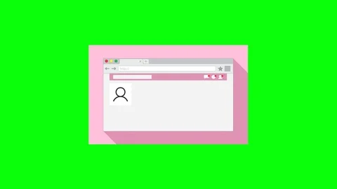 Animation of social network page with avatar, profile and messages Stock Footage 101386442