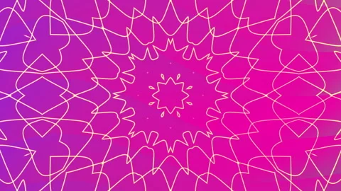 Animation Soft colors mandala overlay and detailed design Vidéo 334703230