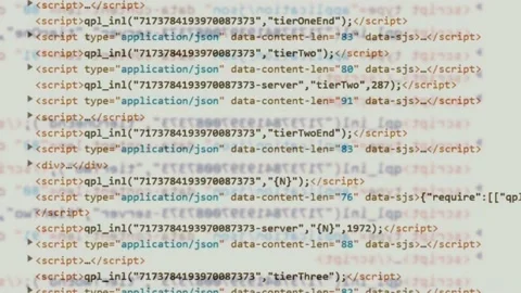 Animation software web code. web code program animation. Stock Footage 224472212