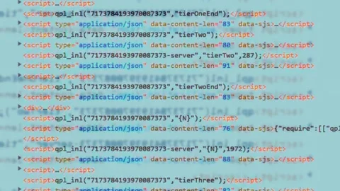 Animation software web code. web code program animation. Stock Footage 224473376